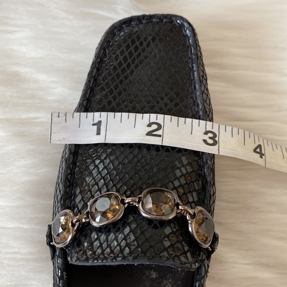 Stuart Weitzman Croc Jeweled Loafers - Picture 15 of 15